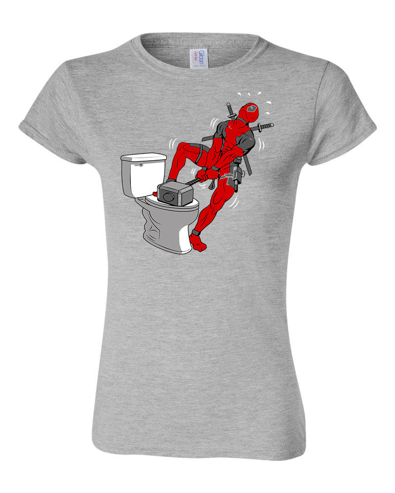 deadpool thor mjolnir kalapács humor Sportszürke Női Póló