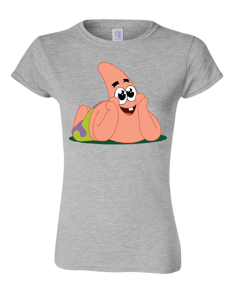 csillag patrik spongya bob Sportszürke Női Póló