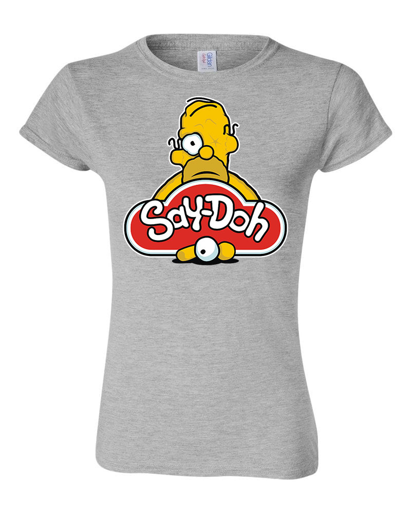 humor homer simpson play doh gyúrma Sportszürke Női Póló