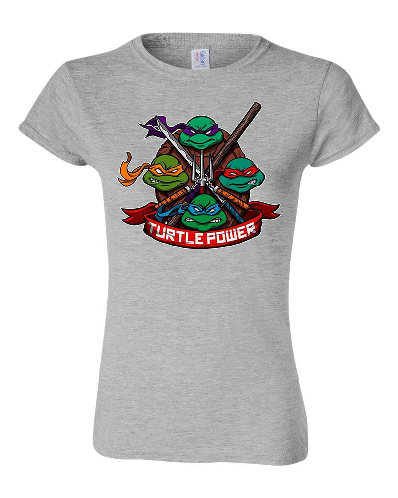 tmnt tini ninja teknőcök Sportszürke Női Póló