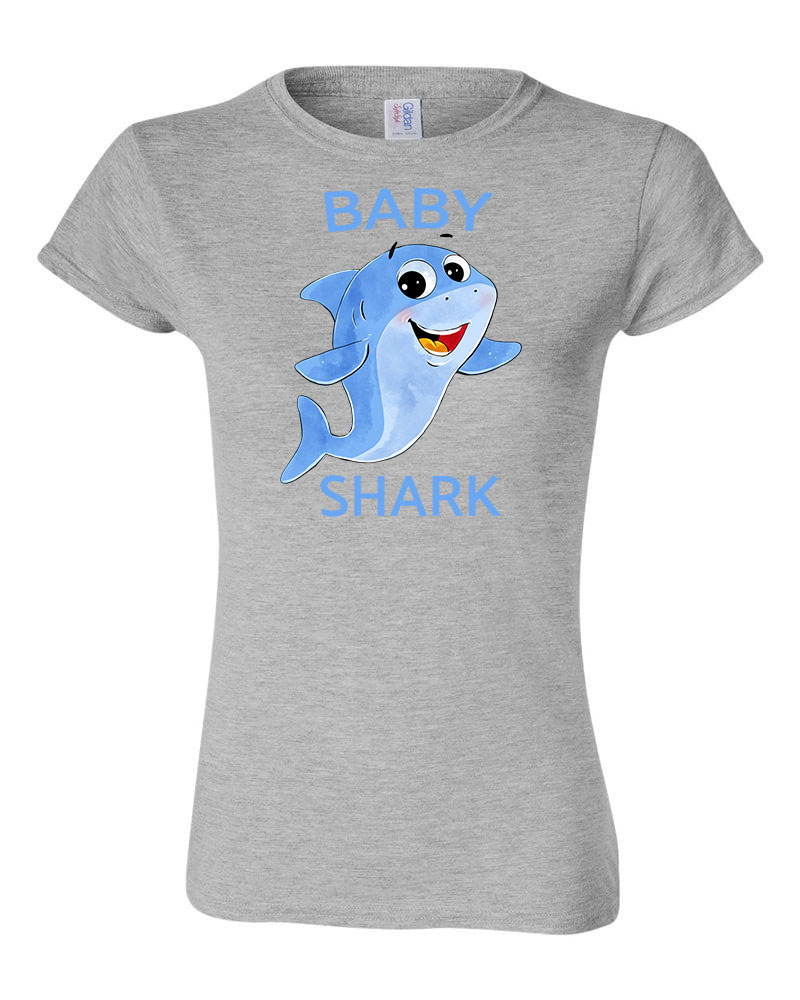 baby shark cápa Sportszürke Női Póló