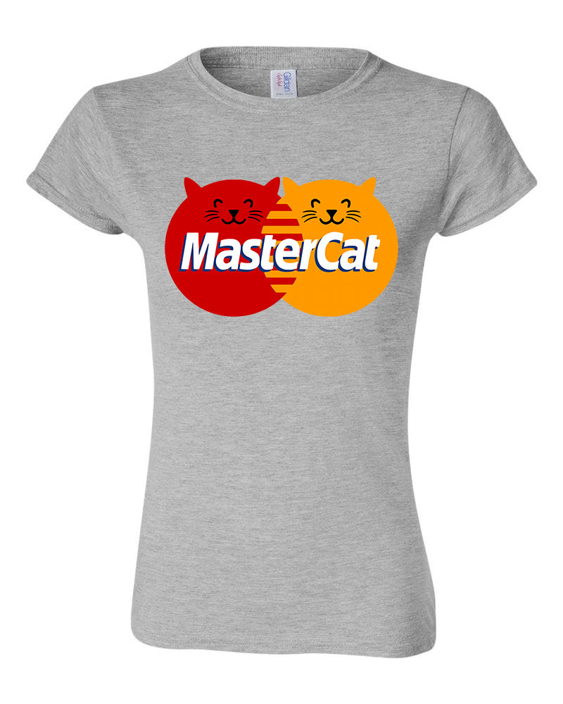 master cat macska macskás cica cicás Sportszürke Női Póló