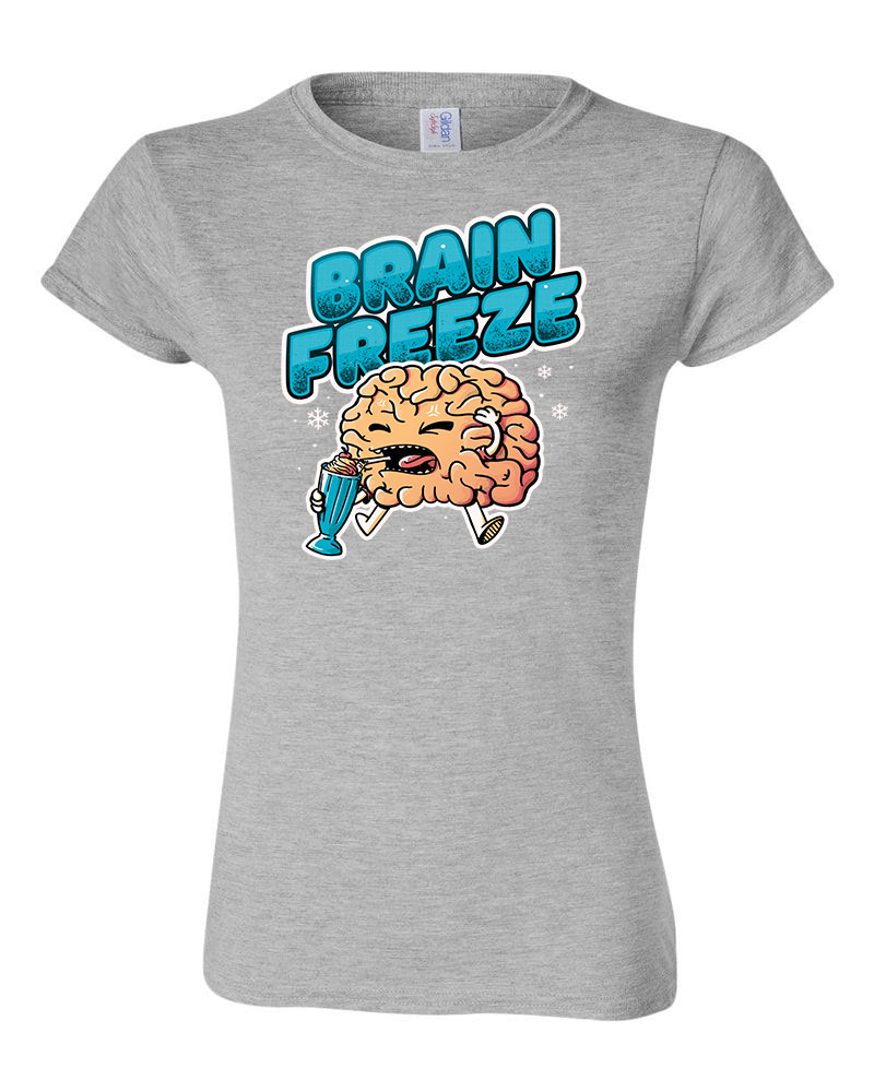 brain freeze Sportszürke Női Póló