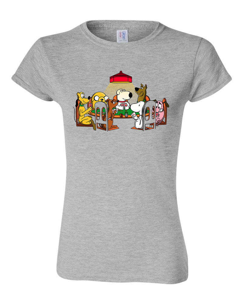 snoopy brian scooby doo pluto bátor a gyáva kutya kutyás Sportszürke Női Póló