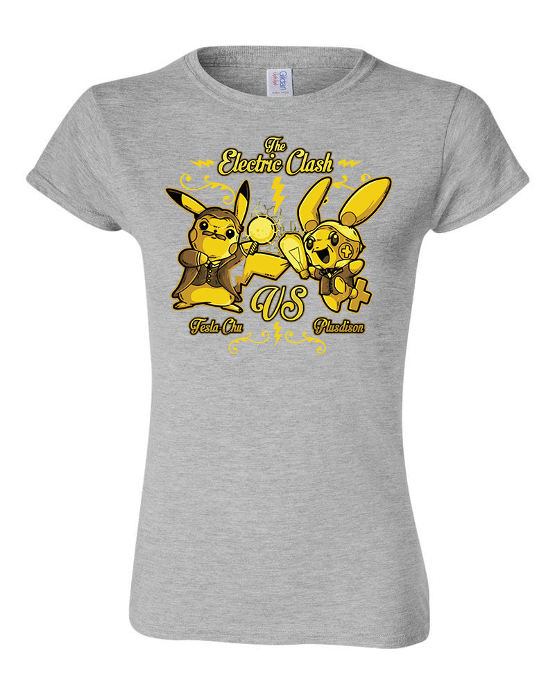 pikachu Sportszürke Női Póló