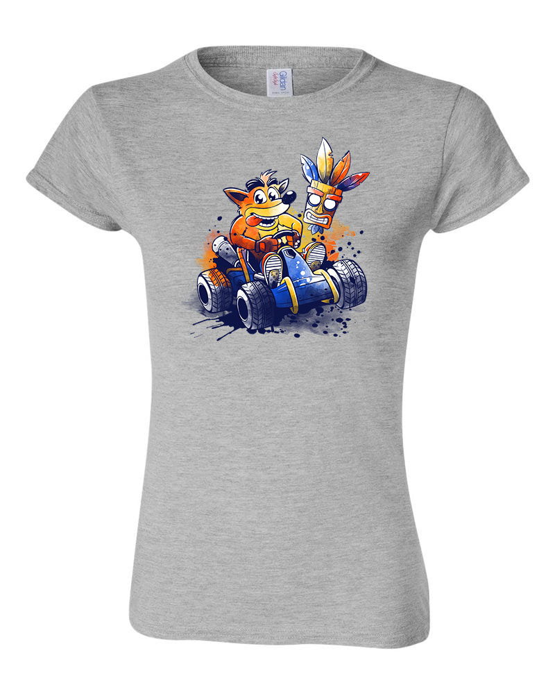 crash bandicoot Sportszürke Női Póló