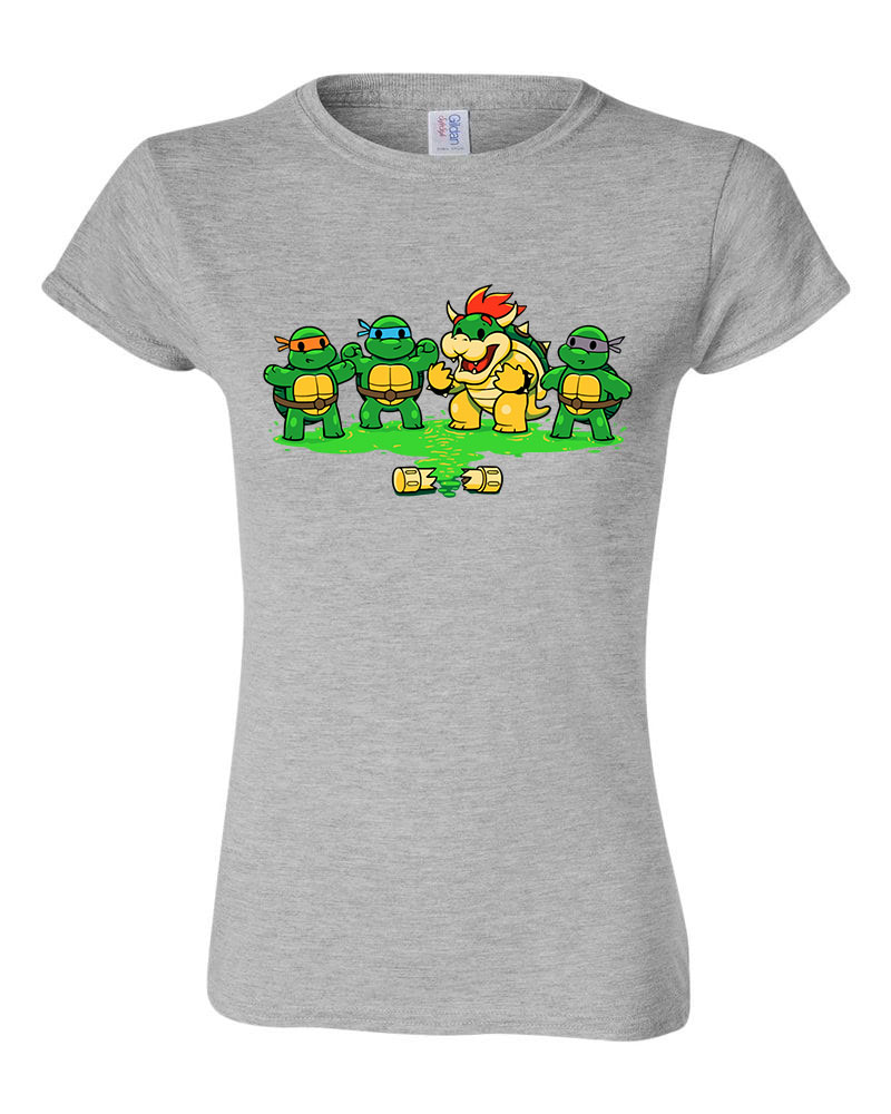 tini ninja teknőcök bowser Sportszürke Női Póló