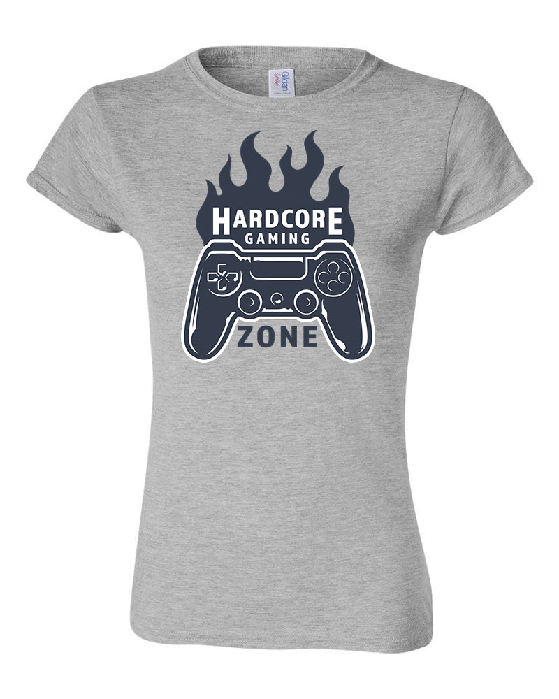 hardcore gaming Sportszürke Női Póló