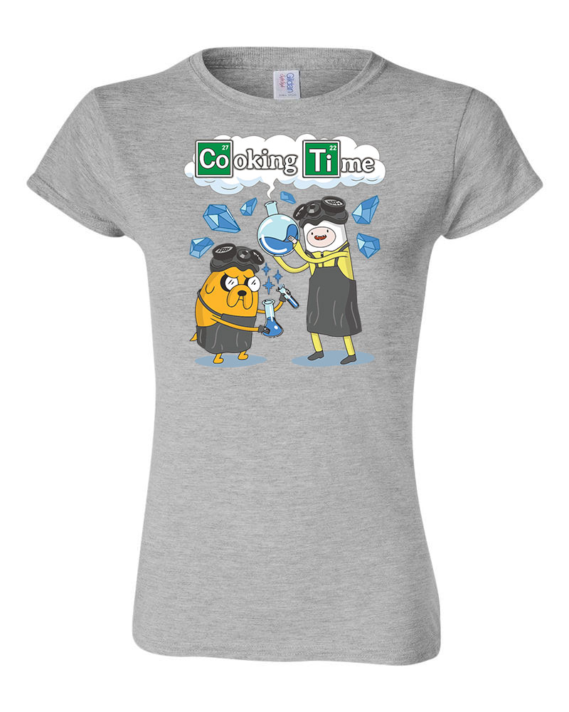 cooking time adventure time Sportszürke Női Póló