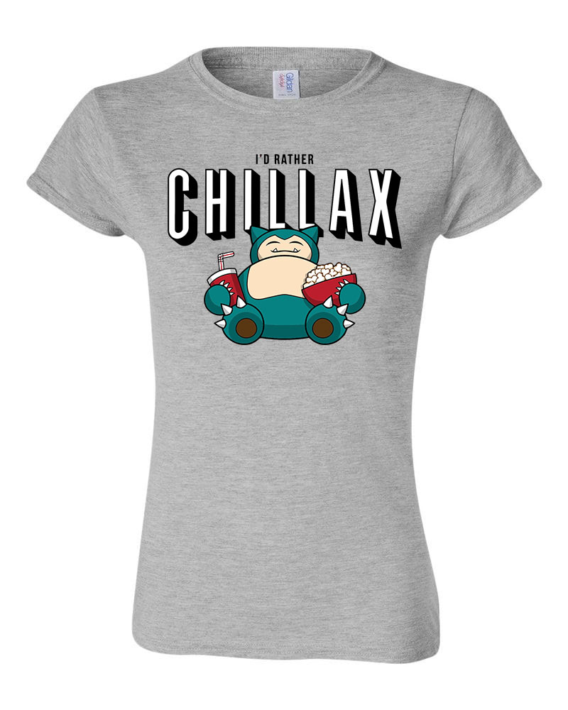 snorlax chillax Sportszürke Női Póló