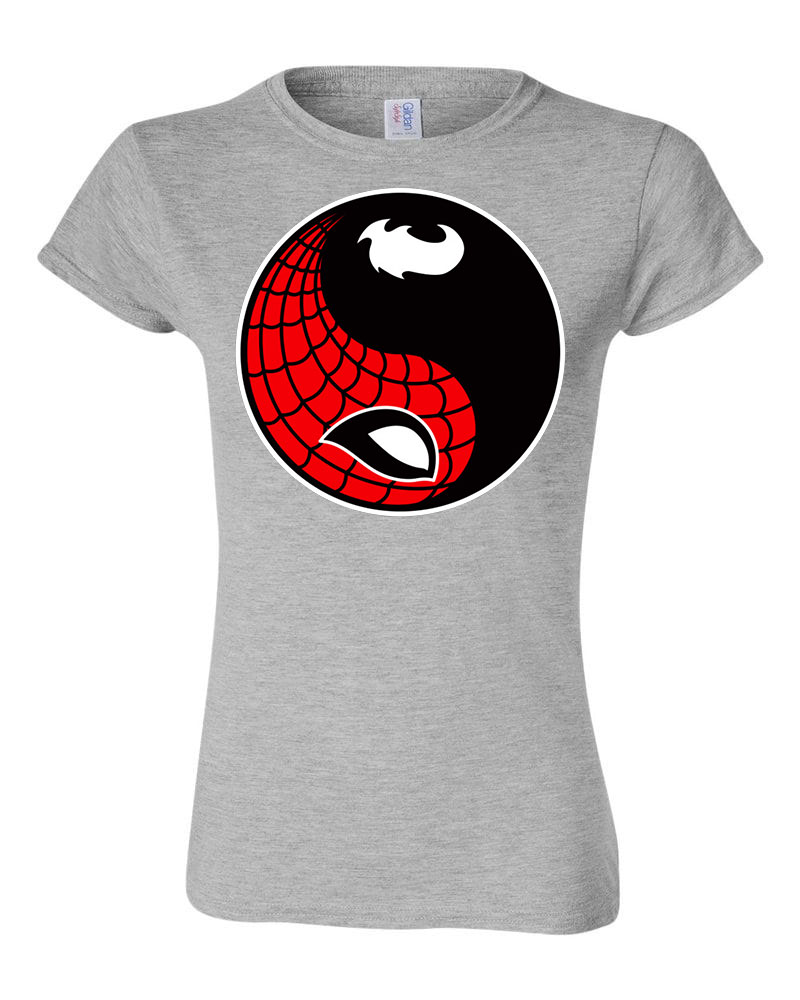 spider man yin yang venom Sportszürke Női Póló