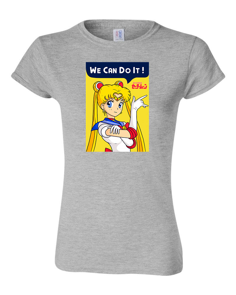 sailor moon Sportszürke Női Póló