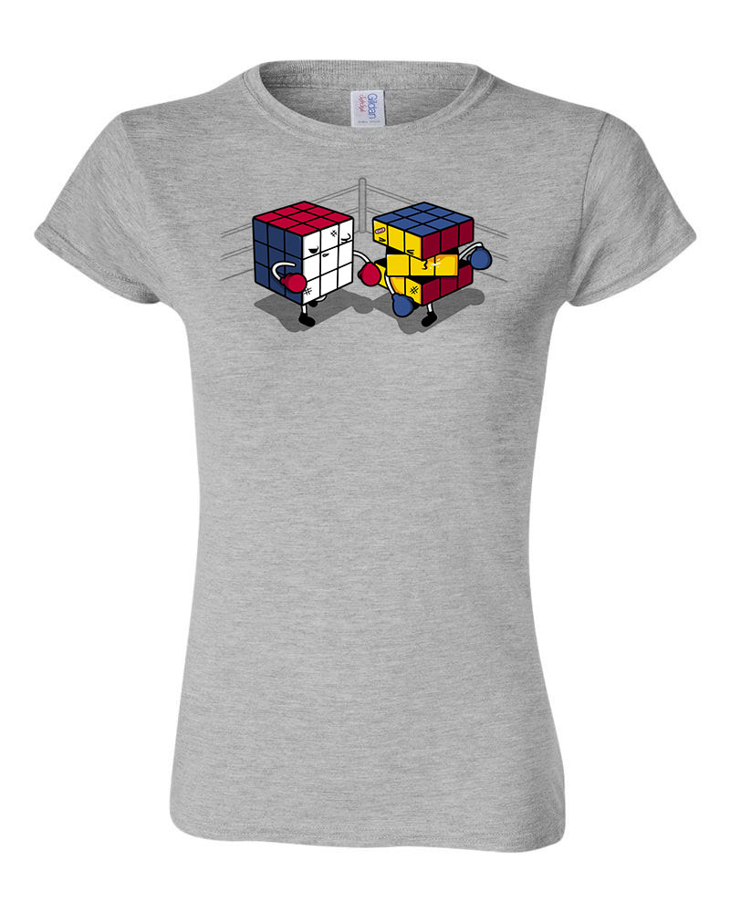rubik kocka rubics cube Sportszürke Női Póló