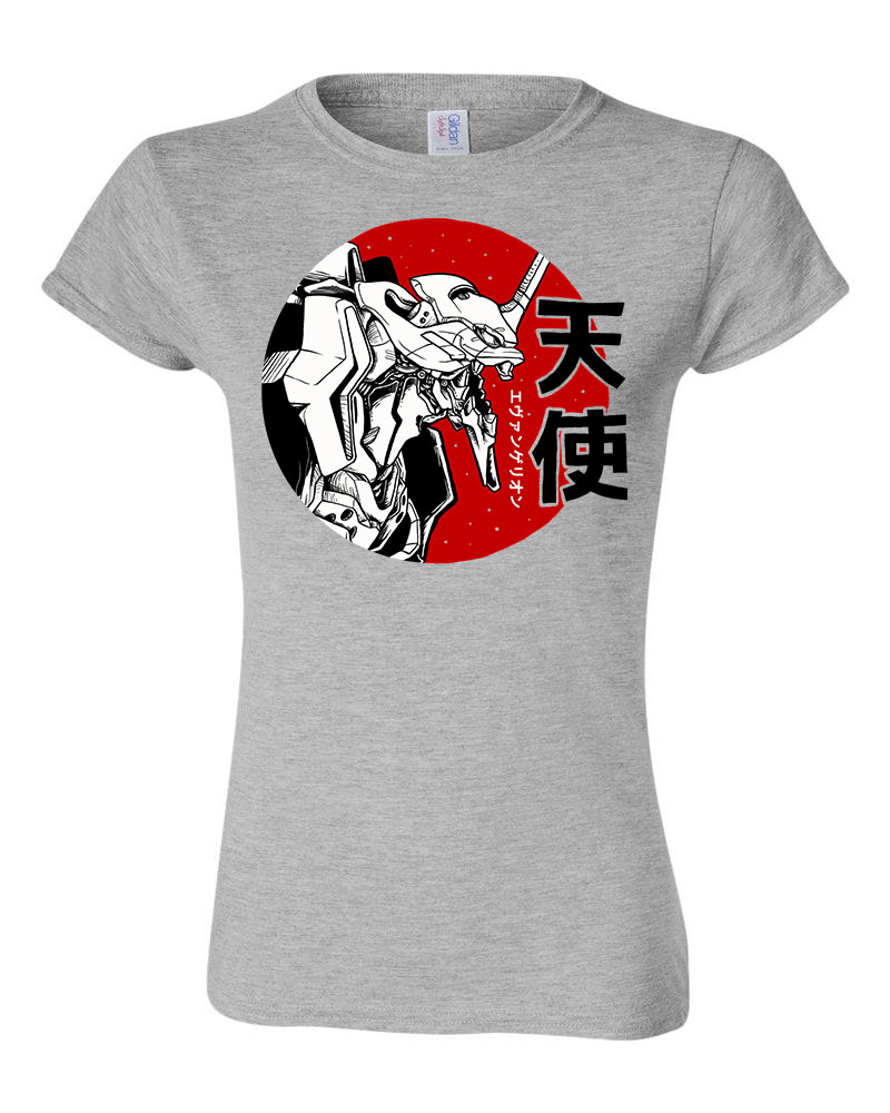 evangelion Sportszürke Női Póló