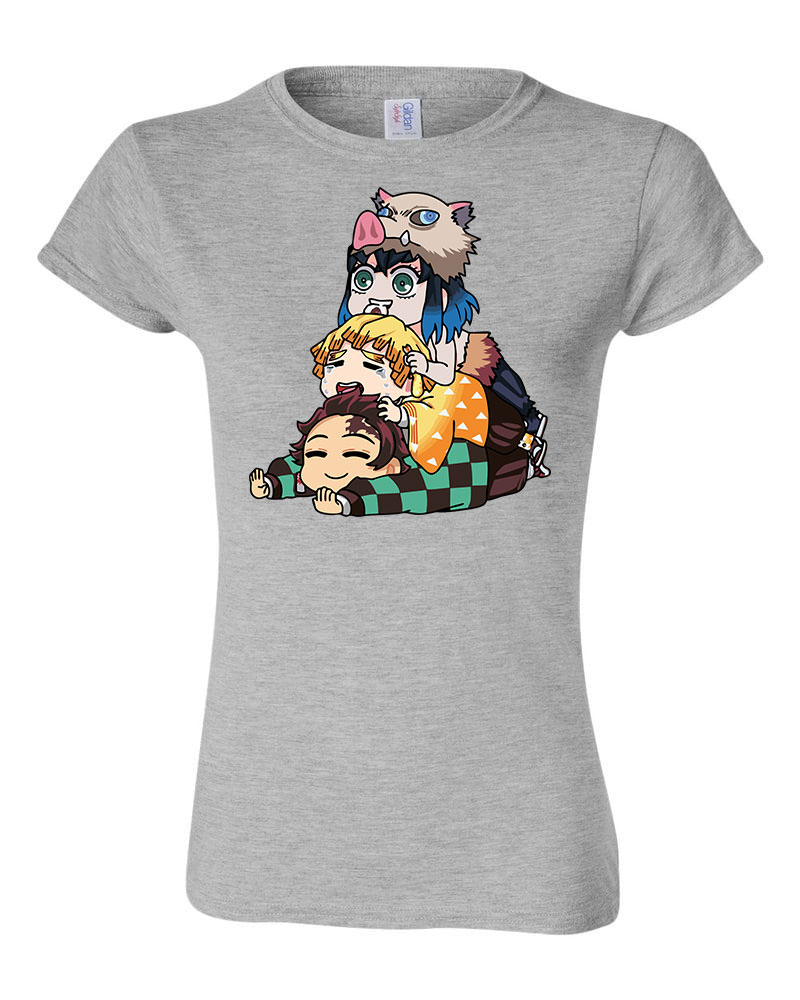 demon slayer Sportszürke Női Póló