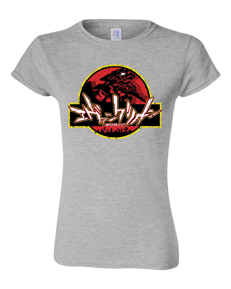 evangelion Sportszürke Női Póló