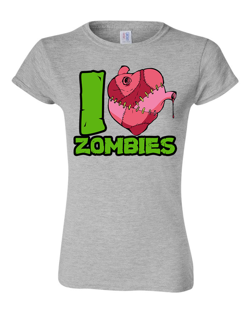 zombi zombis Sportszürke Női Póló