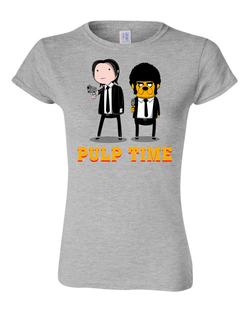 adventure time pulp fiction Sportszürke Női Póló