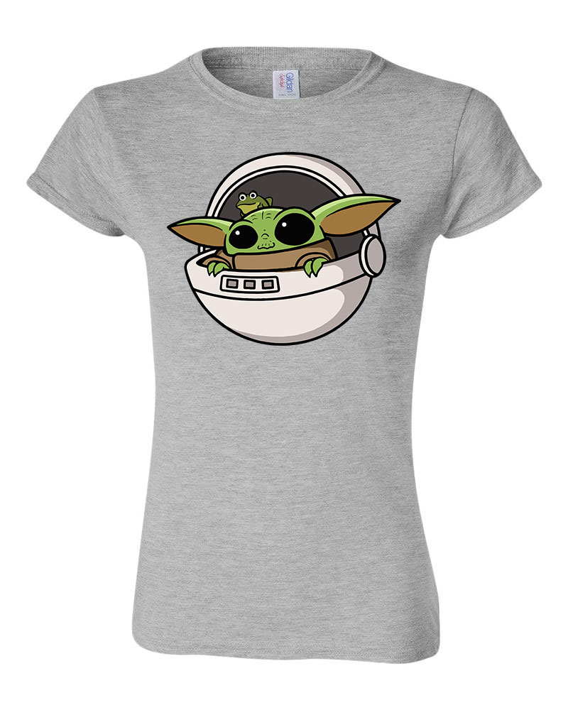 baba yoda baby yoda grogu Sportszürke Női Póló