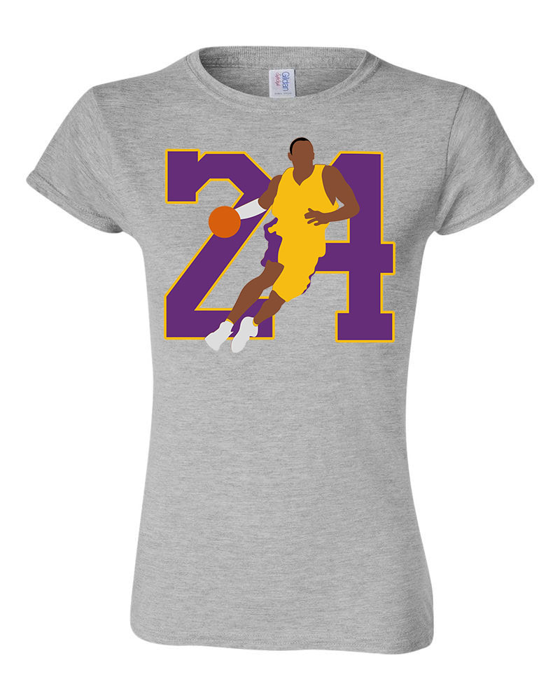 kobe bryant 24 nba kosár kosaras lakers Sportszürke Női Póló