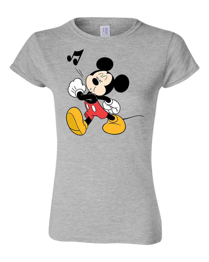 mickey egér fütyül Sportszürke Női Póló