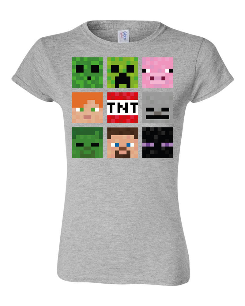 minecraft creeper slender man Sportszürke Női Póló
