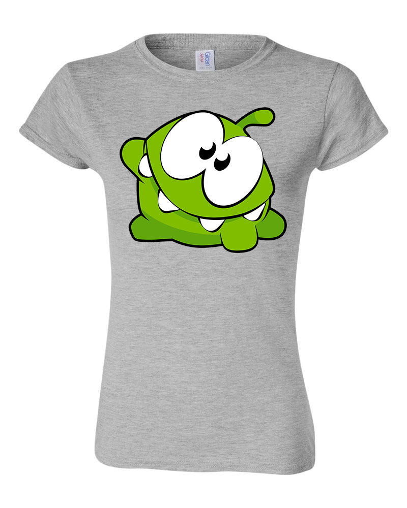 om nom Sportszürke Női Póló