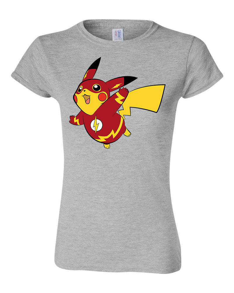 pokemon pikachu Sportszürke Női Póló