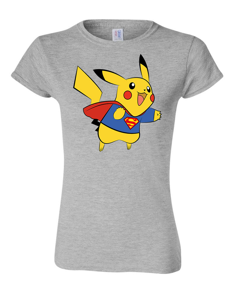 pokemon pikachu Sportszürke Női Póló