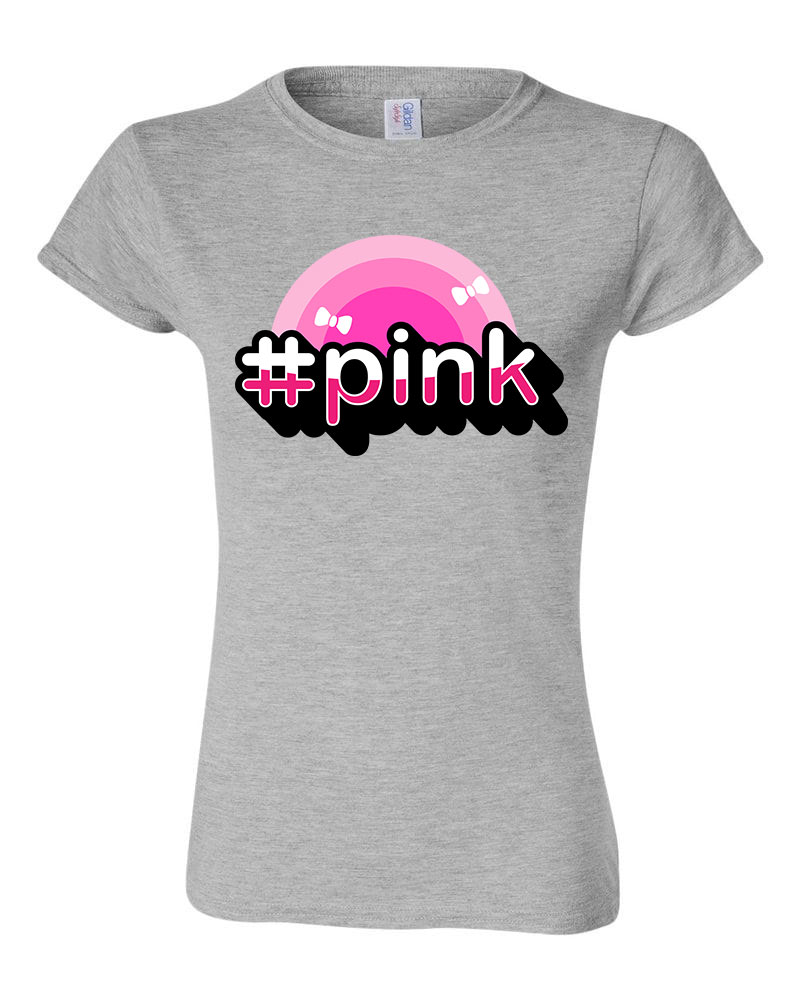 Pink Sportszürke Női Póló