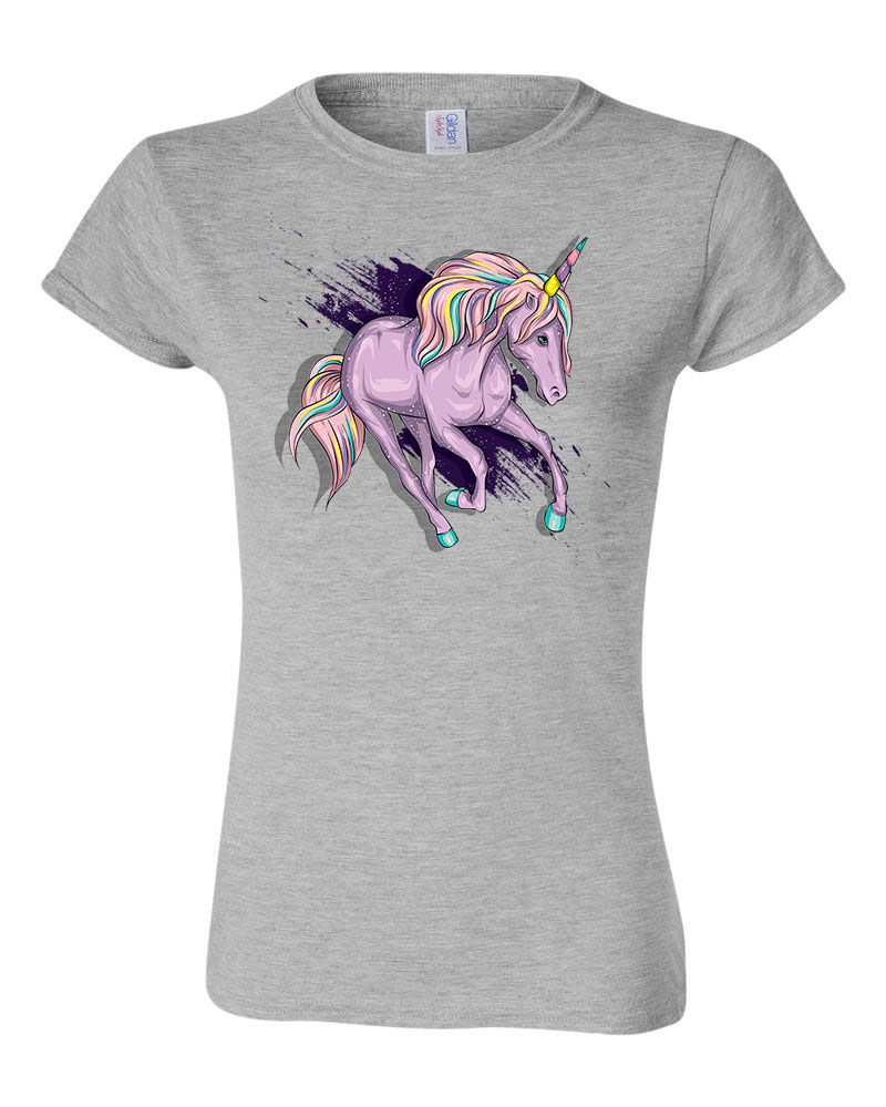Unikornis unicorn Sportszürke Női Póló