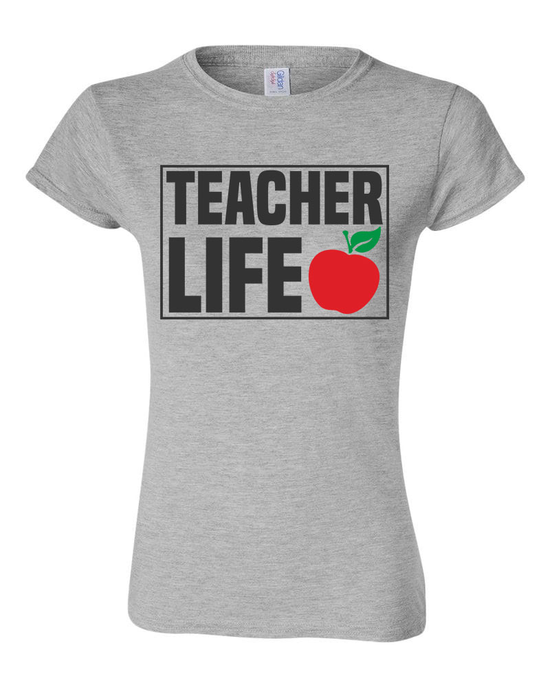 teacher life tanár Sportszürke Női Póló