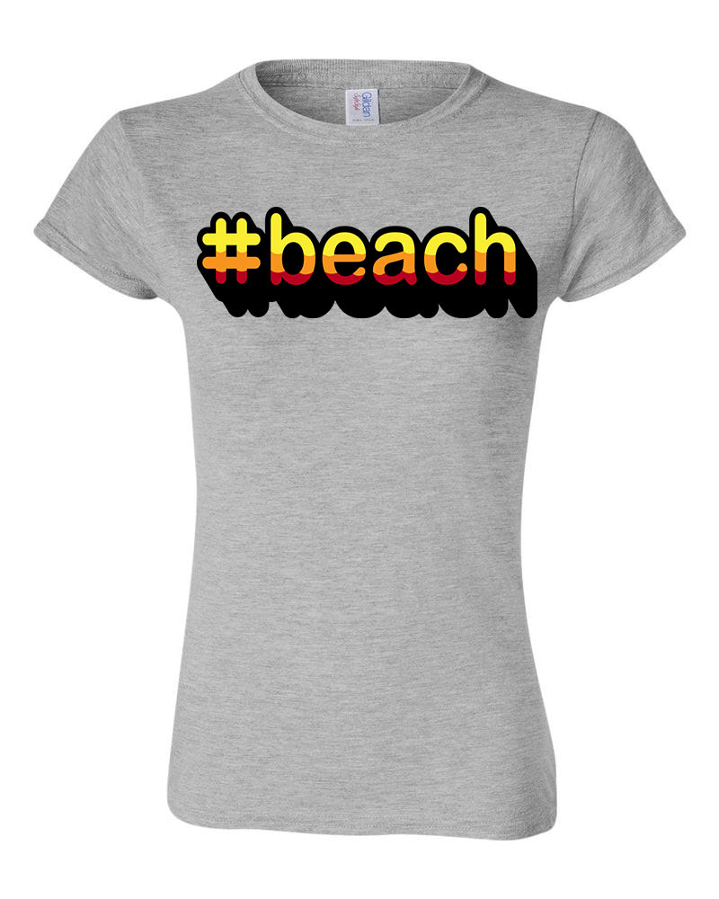 beach nyár nyaralás Sportszürke Női Póló