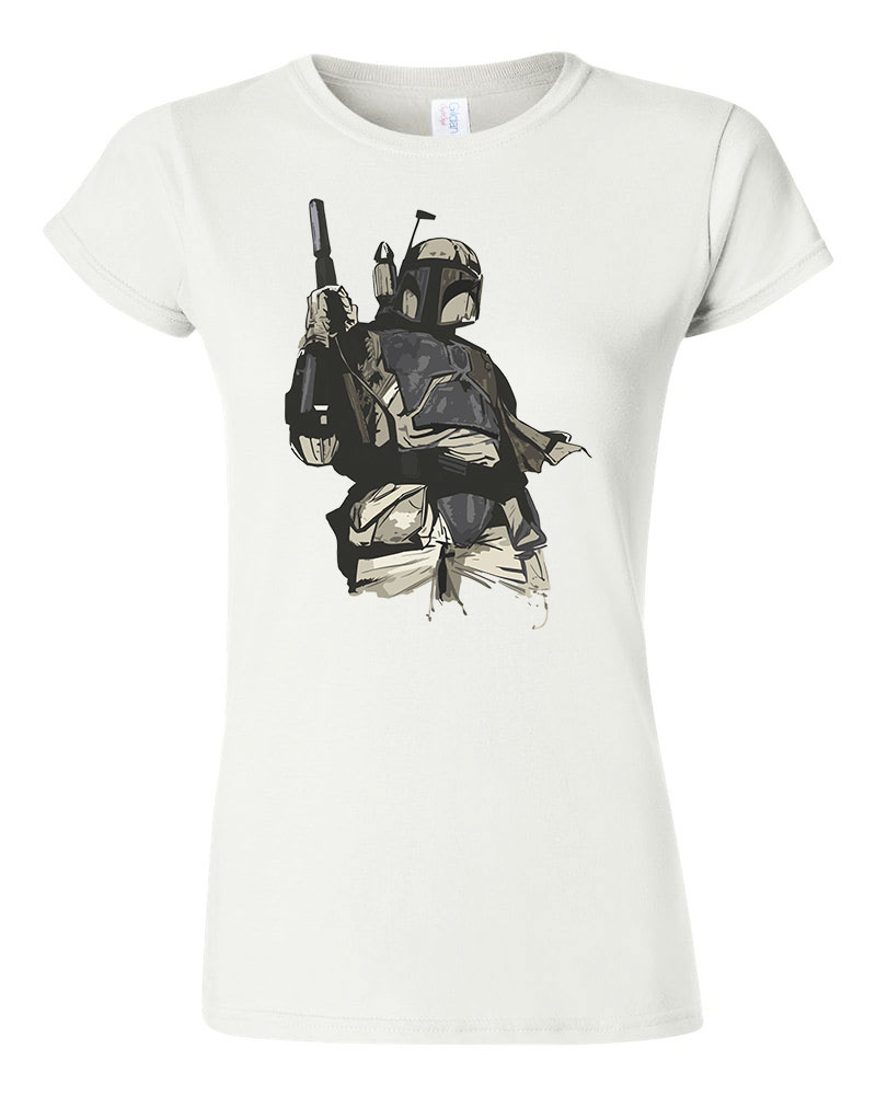 Star Wars Bounty Hunter Fehér Női Póló