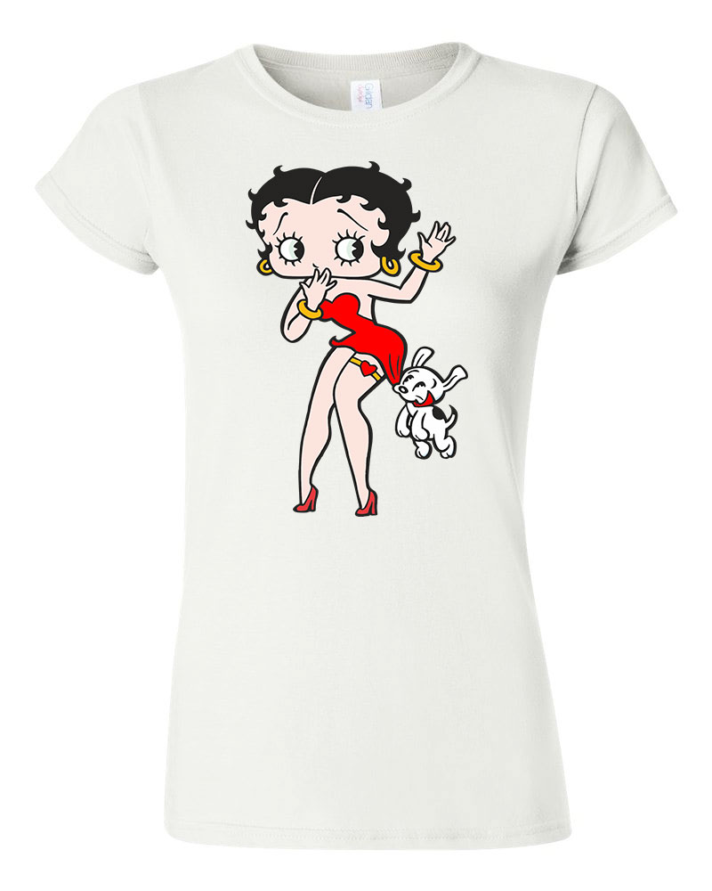 Betty Boop Fehér Női Póló
