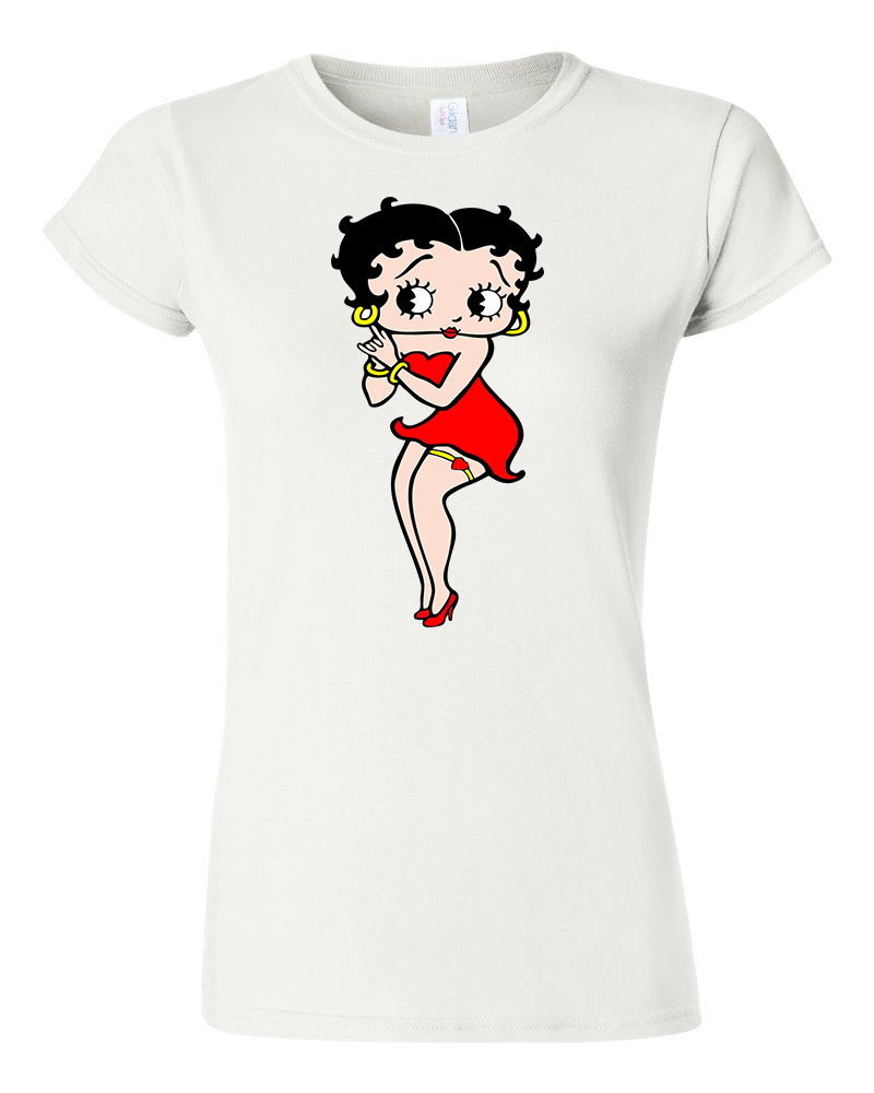 Betty Boop Fehér Női Póló