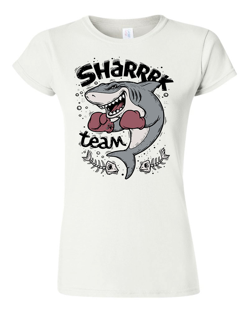 cápa shark team box Fehér Női Póló