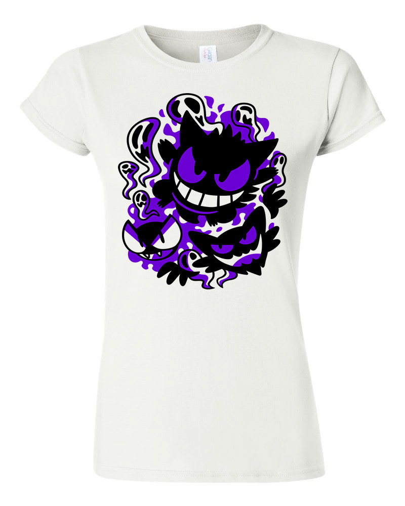 pokemon gastly gengar Fehér Női Póló