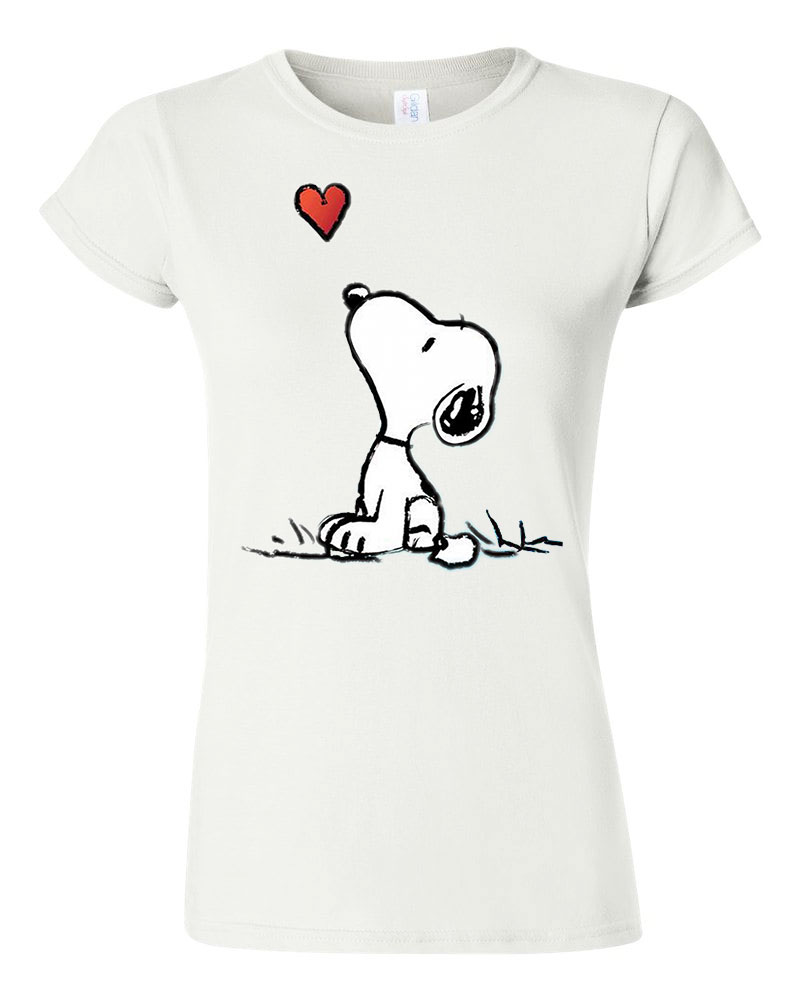 snoopy kutya Fehér Női Póló