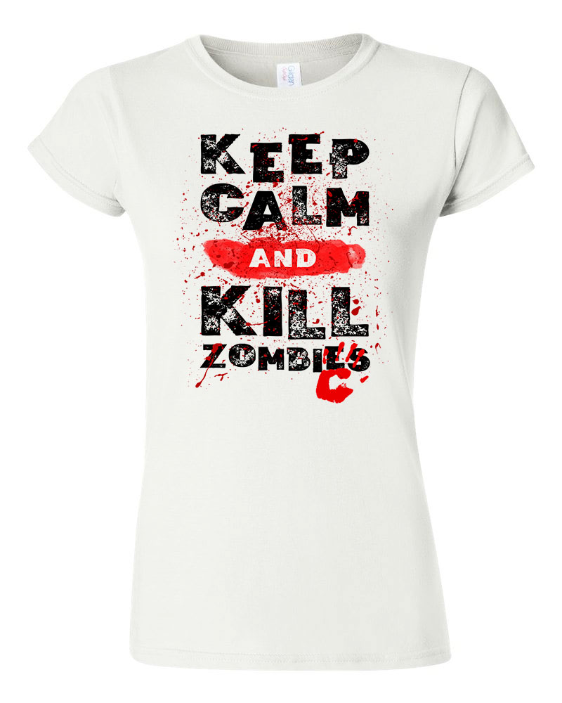 zombi zombik humor Fehér Női Póló