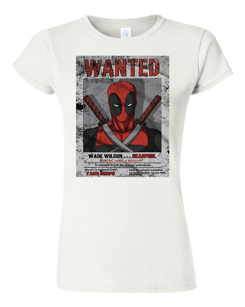 deadpool wade wilson Fehér Női Póló