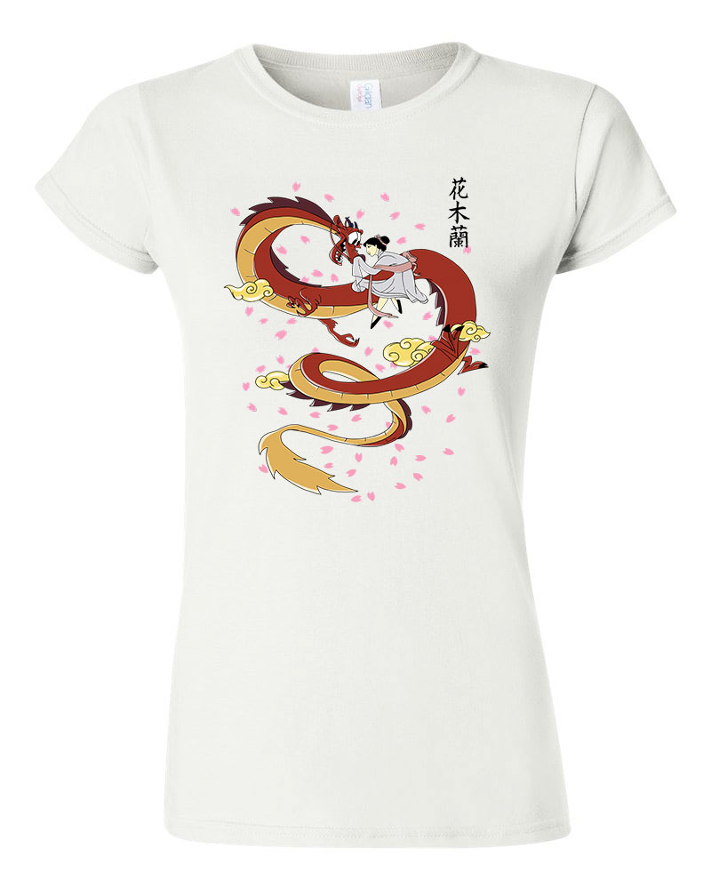 mulan mushu Fehér Női Póló