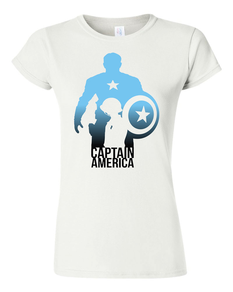 amerika kapitány captain america Fehér Női Póló