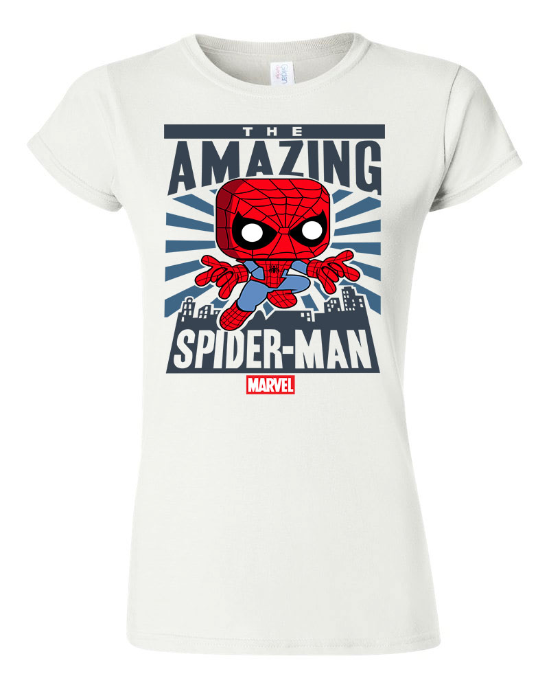 spider man pókember Fehér Női Póló