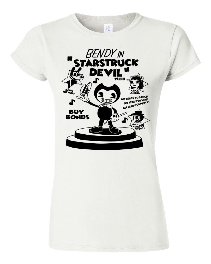 Bendy and the inkmachine Fehér Női Póló