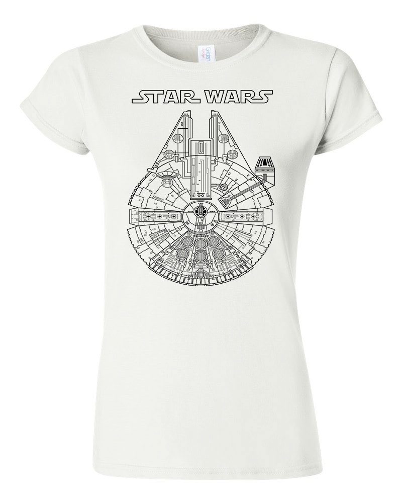 ezeréves sólyom star wars Fehér Női Póló