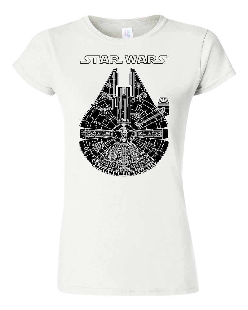 ezeréves sólyom star wars Fehér Női Póló