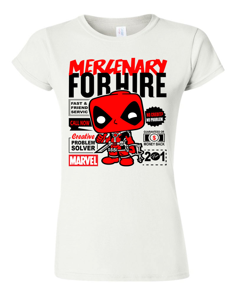 deadpool Fehér Női Póló