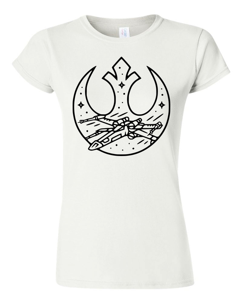 Star Wars X-wing X-szárnyú Fehér Női Póló