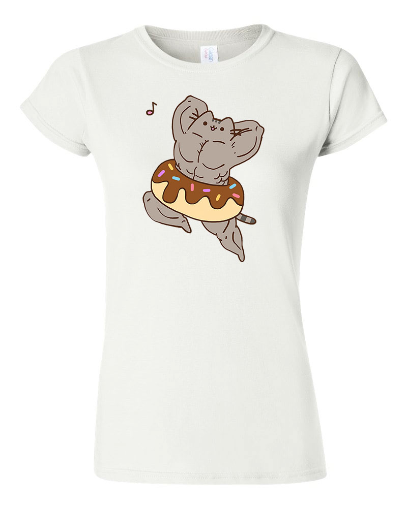 Izmos Pusheen Macska Macskás Fehér Női Póló